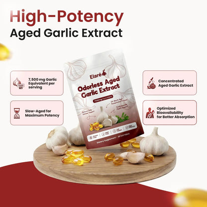 Aged Garlic Extract - 7500mg Odorless Softgels